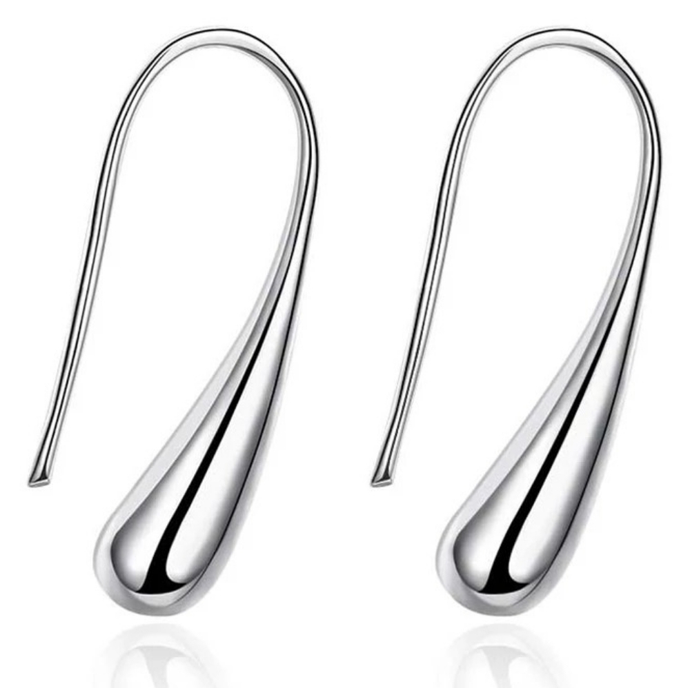 ♡♡Silver plated Earring Jewelry Teardrop earrings - Picture 2 of 5